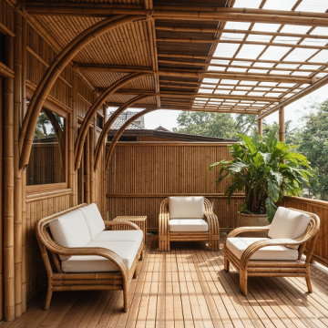 Ilustrasi teras lengkung (Gemini Ai)